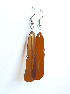 Piopio Feather Earrings | Recycled Shampoo Bottles