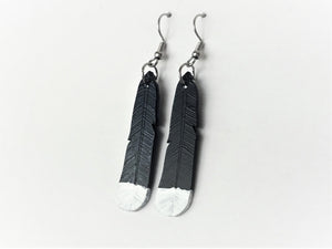 Replacement Huia Feather Earring | Recycled 3D Printer Waste