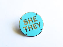 Pronoun Badge | Recycled Ice Cream Container Lids