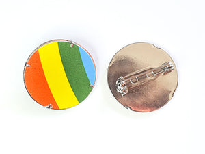Pride Badge | Recycled Ice Cream Container Lids