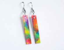 'Straight and Narrow' Earrings | Recycled 3D Printer Waste