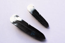 Huia Feather Brooch, recycled plastic, Made in NZ