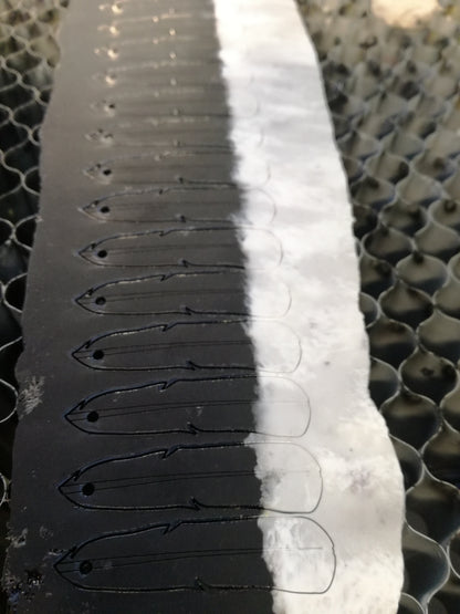 Huia Feather Earrings | Recycled 3D Printer Waste