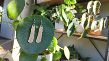 Bamboo Feather Earrings | Salvaged Bamboo Offcuts