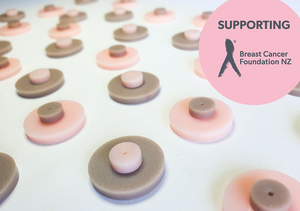 Breast Cancer support - Nipple Earrings  | Salvaged Acrylic Offcuts